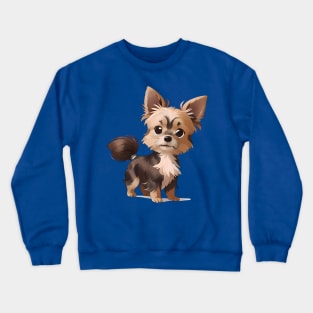 Curious Yorkie's Enchantment Crewneck Sweatshirt